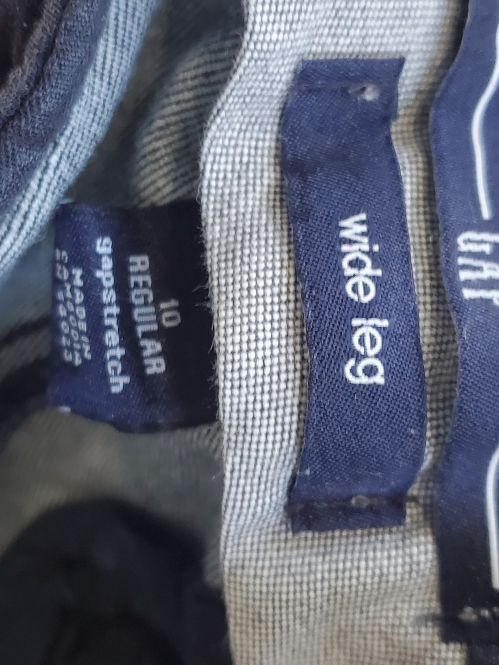 GAP Women's Charcoal Wide-Leg Jeans - Picture 2 of 5